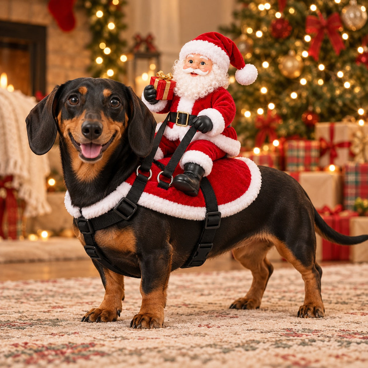 Santa Rider Pet Costume