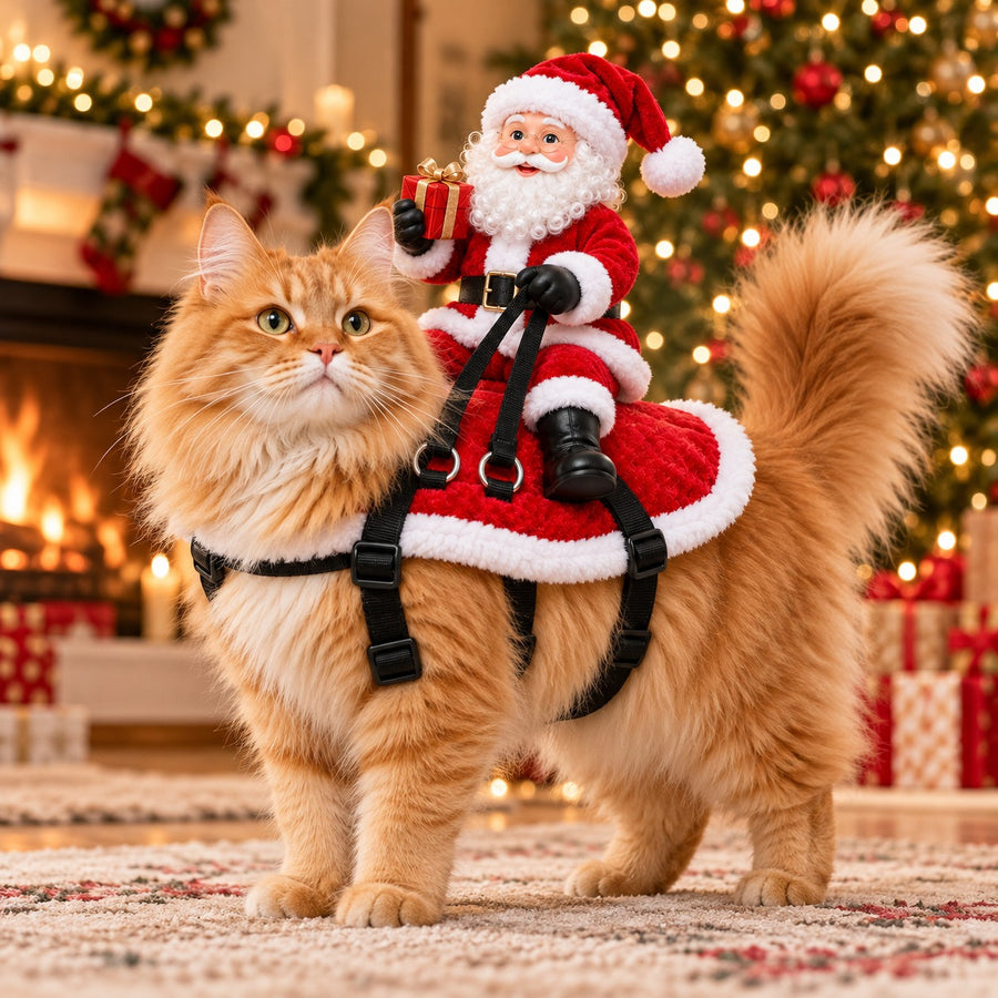 Santa Rider Pet Costume
